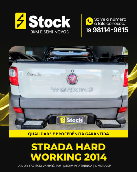 FIAT Strada 1.4 FLEX HARD WORKING CABINE SIMPLES, Foto 6