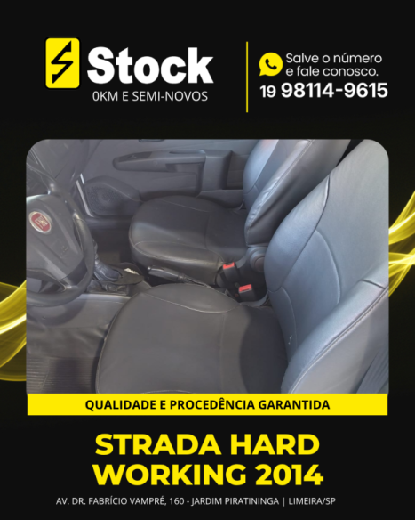 FIAT Strada 1.4 FLEX HARD WORKING CABINE SIMPLES, Foto 7