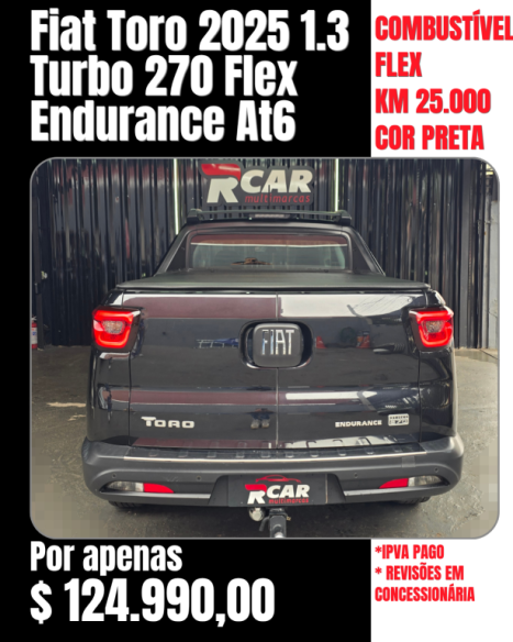 FIAT Toro 1.3 16V 4P FLEX 270 TURBO ENDURANCE AUTOM�TICO, Foto 2