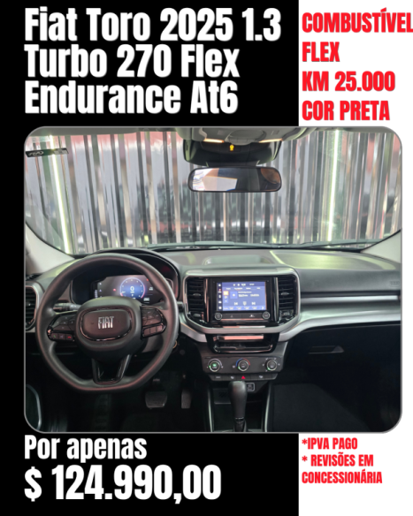 FIAT Toro 1.3 16V 4P FLEX 270 TURBO ENDURANCE AUTOM�TICO, Foto 4