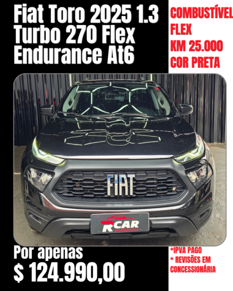 FIAT Toro 1.3 16V 4P FLEX 270 TURBO ENDURANCE AUTOM�TICO, Foto 6