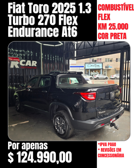 FIAT Toro 1.3 16V 4P FLEX 270 TURBO ENDURANCE AUTOM�TICO, Foto 8