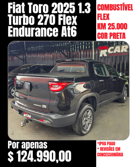 FIAT Toro 1.3 16V 4P FLEX 270 TURBO ENDURANCE AUTOM�TICO, Foto 9