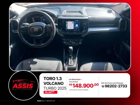 FIAT Toro 1.3 16V 4P FLEX 270 TURBO VOLCANO AUTOMÁTICO, Foto 9