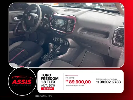 FIAT Toro 1.8 16V 4P FLEX FREEDOM AUTOMÁTICO, Foto 10