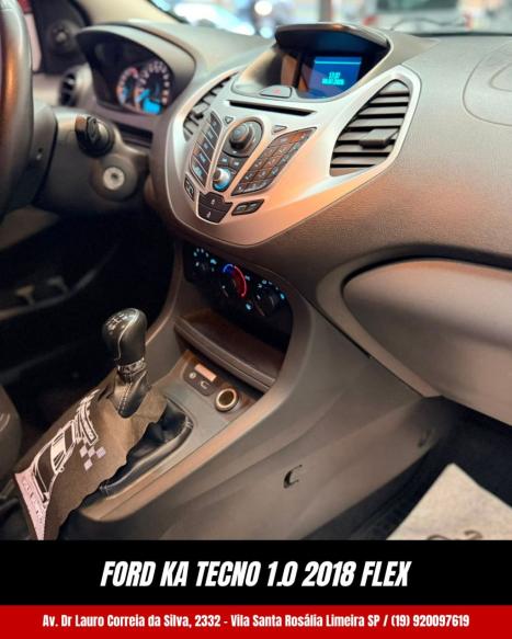 FORD Ka Hatch 1.0 12V 4P FLEX TI-VCT TECNO, Foto 7