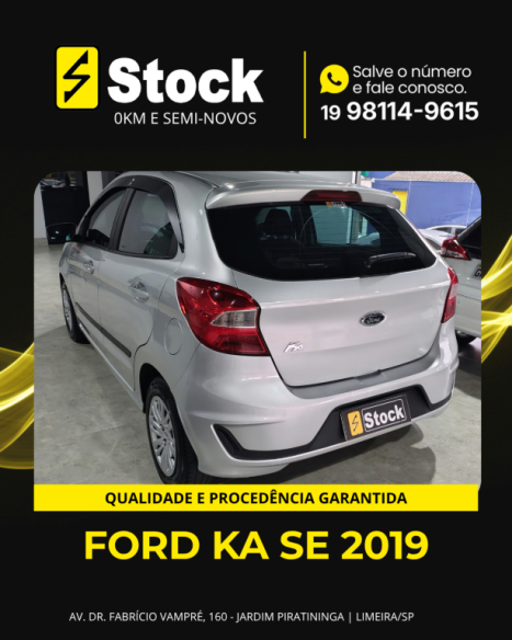 FORD Ka Hatch 1.0 12V 4P FLEX TI-VCT SE, Foto 6