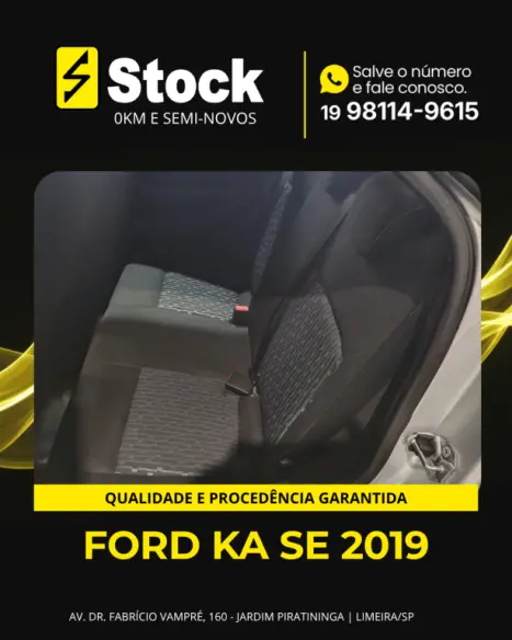 FORD Ka Hatch 1.0 12V 4P FLEX TI-VCT SE, Foto 9