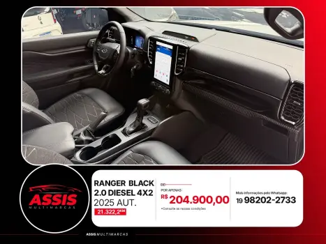FORD Ranger 2.0 4P TURBO DIESEL BLACK CABINE DUPLA AUTOMÁTICO, Foto 10