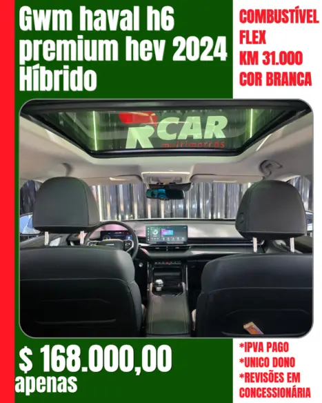 GWM Haval H6 1.5 16V 4P PHEV AWD E-TRATION PREMIUM AUTOM�TICO, Foto 2