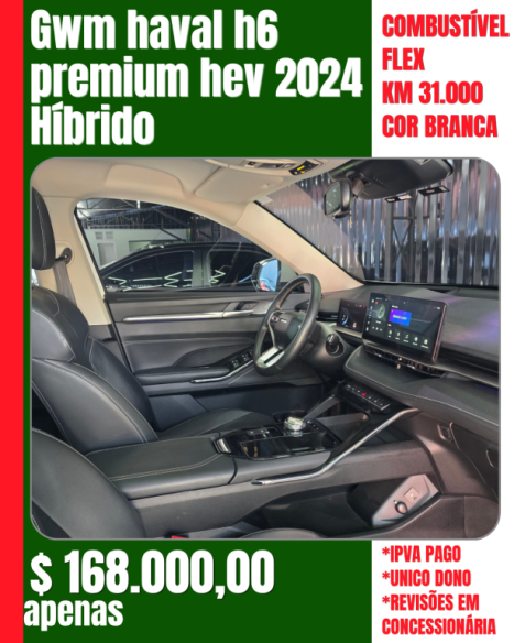 GWM Haval H6 1.5 16V 4P PHEV AWD E-TRATION PREMIUM AUTOM�TICO, Foto 9