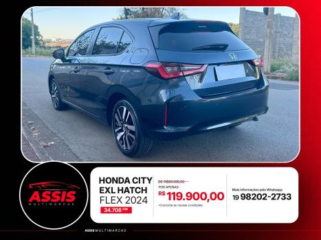 HONDA City Hatch 1.5 16V 4P FLEX EXL AUTOMÁTICO CVT, Foto 5