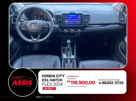 HONDA City Hatch 1.5 16V 4P FLEX EXL AUTOMÁTICO CVT, Foto 9
