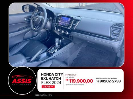 HONDA City Hatch 1.5 16V 4P FLEX EXL AUTOMÁTICO CVT, Foto 10
