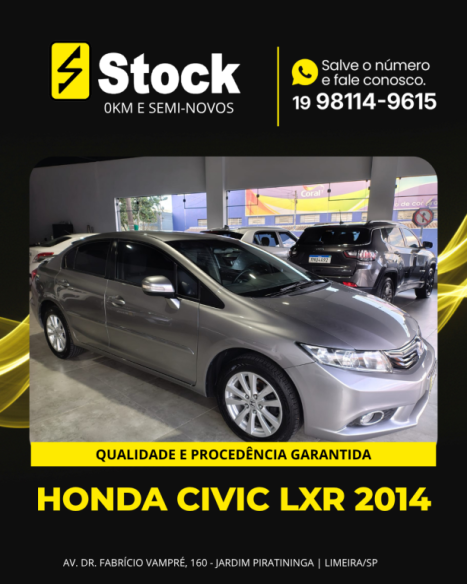 HONDA Civic 2.0 16V 4P FLEX LXR AUTOM�TICO, Foto 2