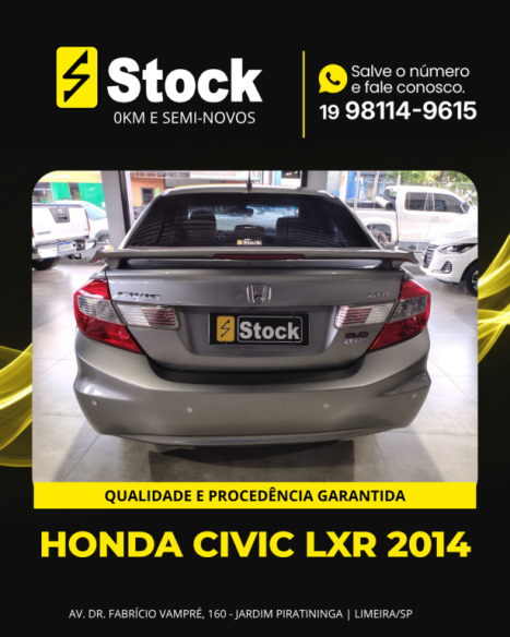 HONDA Civic 2.0 16V 4P FLEX LXR AUTOM�TICO, Foto 6