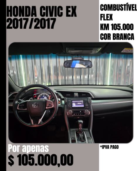 HONDA Civic 2.0 16V 4P EX FLEX  AUTOM�TICO CVT, Foto 4