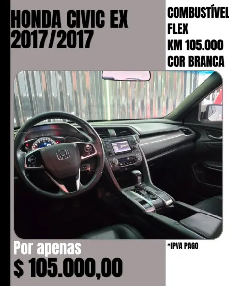 HONDA Civic 2.0 16V 4P EX FLEX  AUTOM�TICO CVT, Foto 7