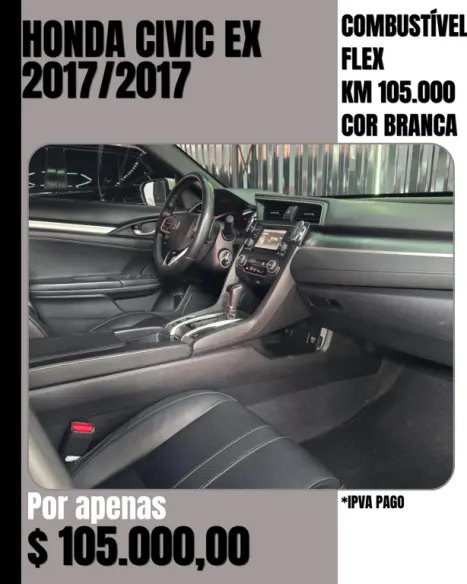 HONDA Civic 2.0 16V 4P EX FLEX  AUTOM�TICO CVT, Foto 9