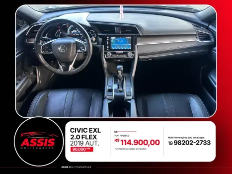 HONDA Civic 2.0 16V 4P EXL FLEX  AUTOMÁTICO CVT, Foto 9