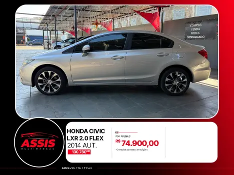HONDA Civic 2.0 16V 4P FLEX LXR AUTOMÁTICO, Foto 4
