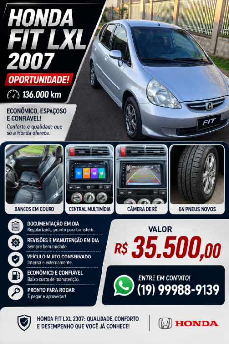 HONDA Fit 1.4 16V 4P LXL, Foto 3