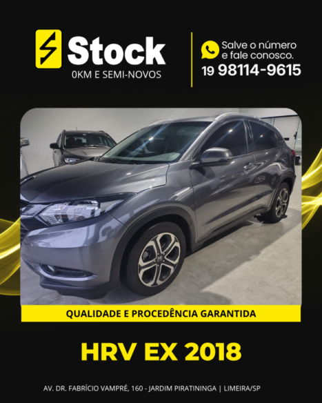 HONDA HR-V 1.5 16V 4P FLEX EX AUTOMÁTICO CVT, Foto 2