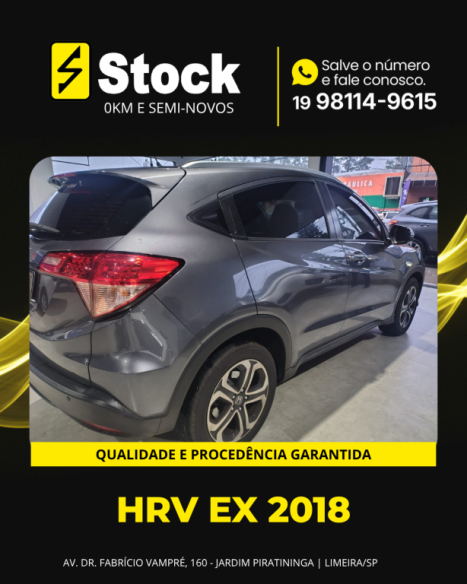 HONDA HR-V 1.5 16V 4P FLEX EX AUTOMÁTICO CVT, Foto 4