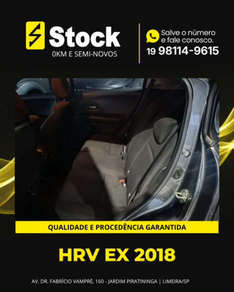 HONDA HR-V 1.5 16V 4P FLEX EX AUTOMÁTICO CVT, Foto 9