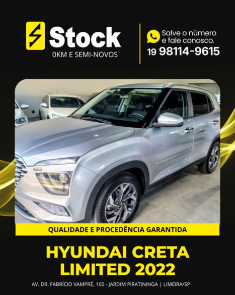 HYUNDAI Creta 1.0 12V 4P FLEX TGDI TURBO LIMITED AUTOM�TICO, Foto 3