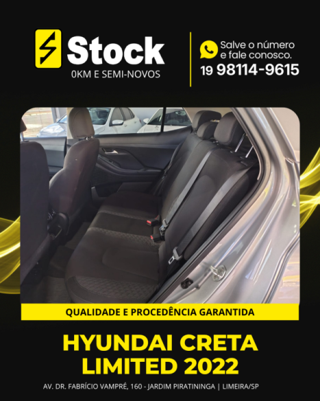 HYUNDAI Creta 1.0 12V 4P FLEX TGDI TURBO LIMITED AUTOM�TICO, Foto 6
