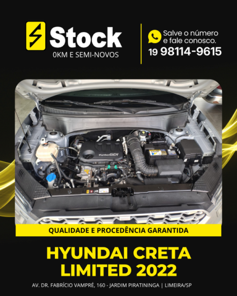 HYUNDAI Creta 1.0 12V 4P FLEX TGDI TURBO LIMITED AUTOM�TICO, Foto 8