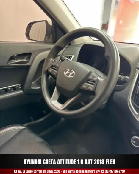 HYUNDAI Creta 1.6 16V 4P FLEX ATTITUDE AUTOMÁTICO, Foto 9 HYUNDAI Creta 1.6 16V 4P FLEX ATTITUDE AUTOMÁTICO, Foto 9