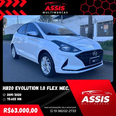 HYUNDAI HB 20 Hatch 1.0 12V 4P FLEX EVOLUTION, Foto 1 HYUNDAI HB 20 Hatch 1.0 12V 4P FLEX EVOLUTION, Foto 1