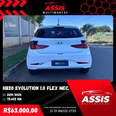 HYUNDAI HB 20 Hatch 1.0 12V 4P FLEX EVOLUTION, Foto 6 HYUNDAI HB 20 Hatch 1.0 12V 4P FLEX EVOLUTION, Foto 6