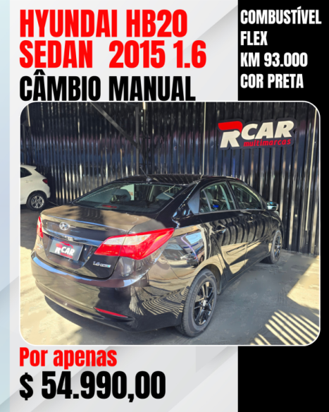 HYUNDAI HB 20 Sedan 1.6 16V 4P FLEX COMFORT PLUS, Foto 7