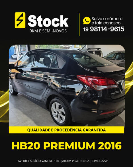 HYUNDAI HB 20 Sedan 1.6 16V 4P FLEX PREMIUM AUTOM�TICO, Foto 5