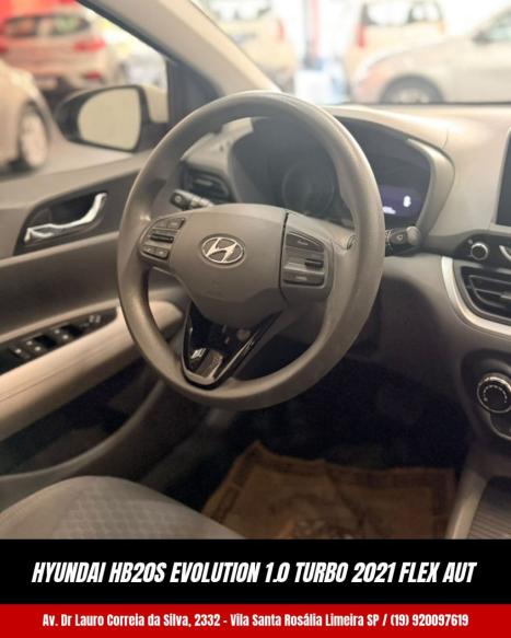 HYUNDAI HB 20 Sedan 1.0 12V 4P FLEX TGDI EVOLUTION TURBO AUTOMÁTICO, Foto 6