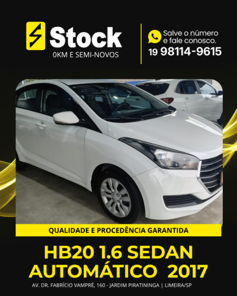 HYUNDAI HB 20 Sedan 1.6 16V 4P FLEX COMFORT AUTOMÁTICO, Foto 2