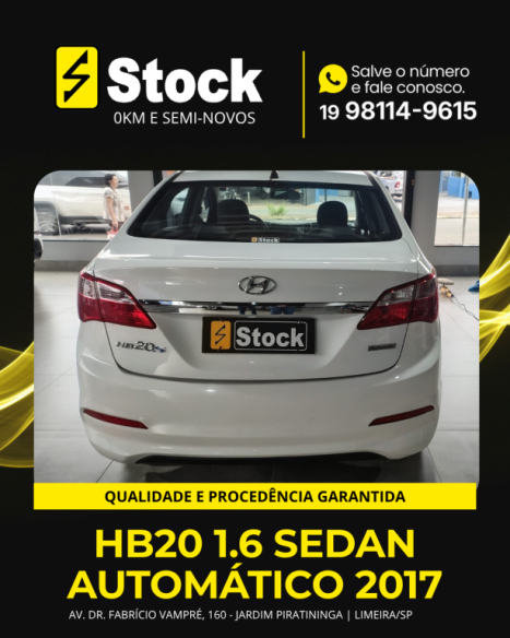 HYUNDAI HB 20 Sedan 1.6 16V 4P FLEX COMFORT AUTOMÁTICO, Foto 6