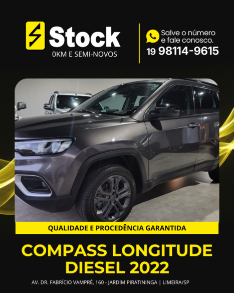 JEEP Compass 2.0 16V 4P 350 LONGITUDE 4X4 TURBO DIESEL AUTOM�TICO, Foto 2