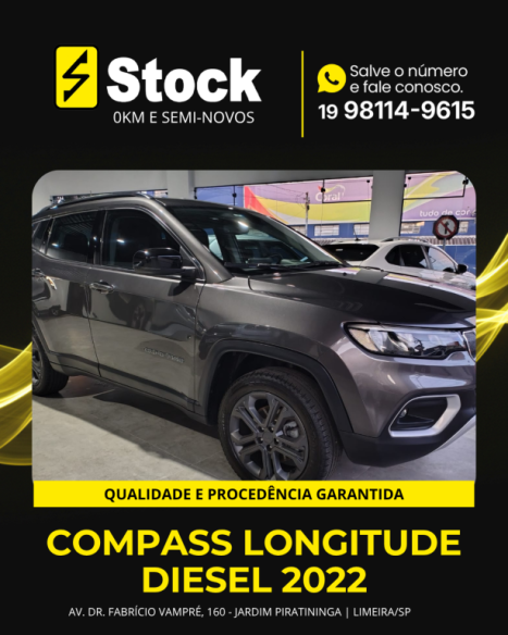 JEEP Compass 2.0 16V 4P 350 LONGITUDE 4X4 TURBO DIESEL AUTOM�TICO, Foto 3
