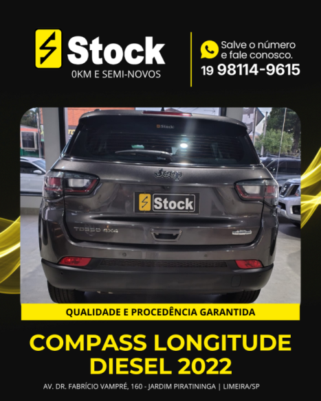 JEEP Compass 2.0 16V 4P 350 LONGITUDE 4X4 TURBO DIESEL AUTOM�TICO, Foto 4