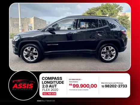 JEEP Compass 2.0 16V 4P LONGITUDE FLEX AUTOM�TICO, Foto 4
