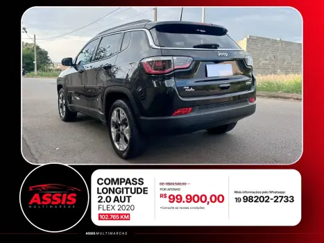 JEEP Compass 2.0 16V 4P LONGITUDE FLEX AUTOM�TICO, Foto 5
