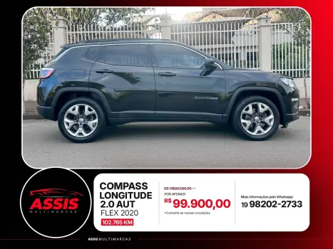 JEEP Compass 2.0 16V 4P LONGITUDE FLEX AUTOM�TICO, Foto 8