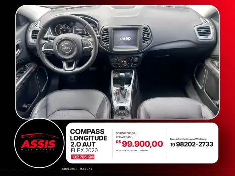 JEEP Compass 2.0 16V 4P LONGITUDE FLEX AUTOM�TICO, Foto 9