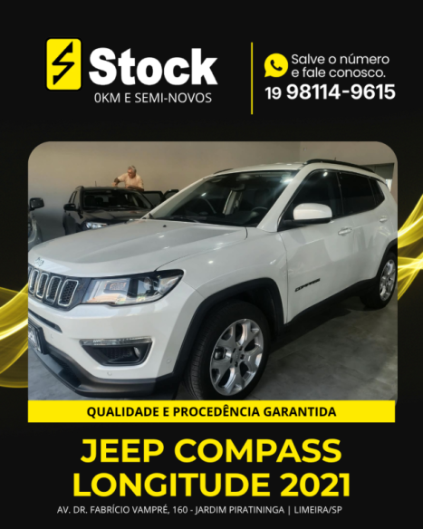 JEEP Compass 2.0 16V 4P LONGITUDE FLEX AUTOM�TICO, Foto 3