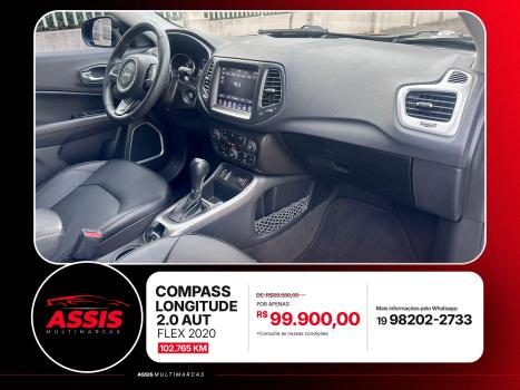 JEEP Compass 2.0 16V 4P LONGITUDE FLEX AUTOMÁTICO, Foto 10
