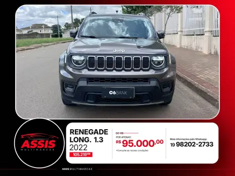 JEEP Renegade 1.3 16V 4P FLEX T270 LONGITUDE TURBO AUTOM�TICO, Foto 2
